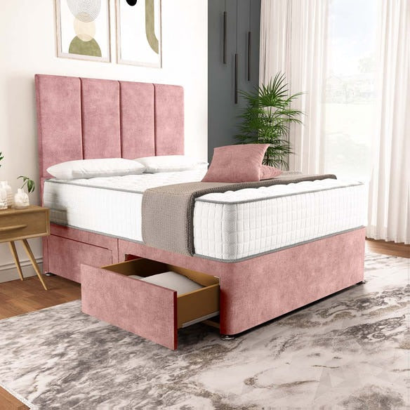 Victoria Divan Bed - Pink Coniston