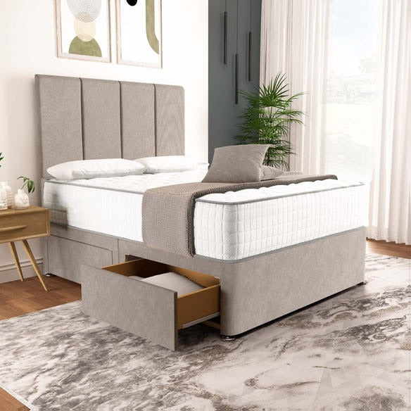 Victoria Divan Bed - Seal Grey Naples