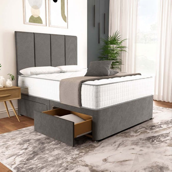 Victoria Divan Bed - Slate Grey Naples