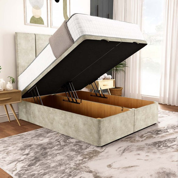 Victoria Ottoman Divan Bed - Almond Coniston