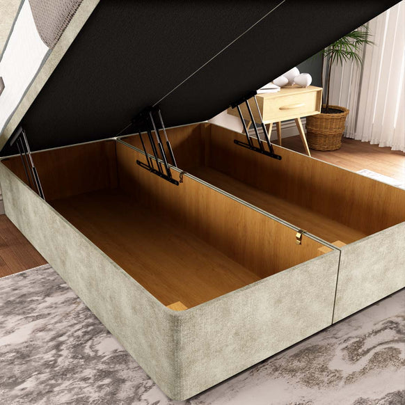 Victoria Ottoman Divan Bed - Almond Coniston