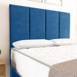Victoria Ottoman Divan Bed - Blue Plush Velvet