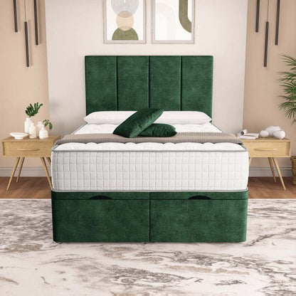 Victoria Ottoman Divan Bed - Emerald Coniston