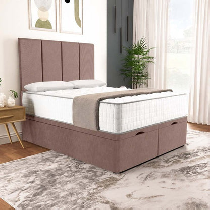 Victoria Ottoman Divan Bed - Mauve Naples