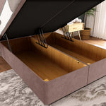 Victoria Ottoman Divan Bed - Mauve Naples