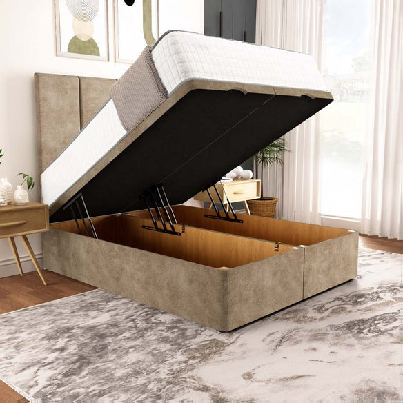 Victoria Ottoman Divan Bed - Mink Coniston