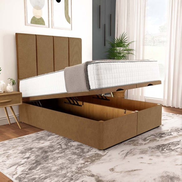 Victoria Ottoman Divan Bed - Mink Naples