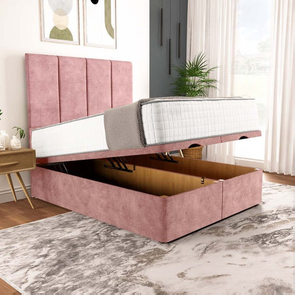 Victoria Ottoman Divan Bed - Pink Coniston