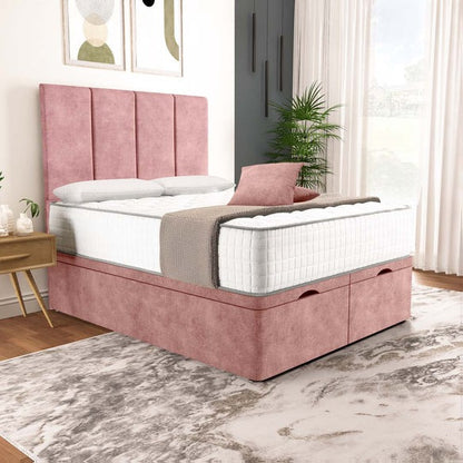Victoria Ottoman Divan Bed - Pink Coniston