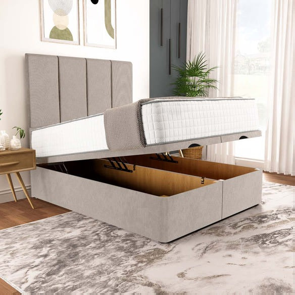 Victoria Ottoman Divan Bed - Seal Grey Naples