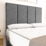 Victoria Ottoman Divan Bed - Silver Chenille