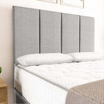 Victoria Ottoman Divan Bed - Silver Linoso