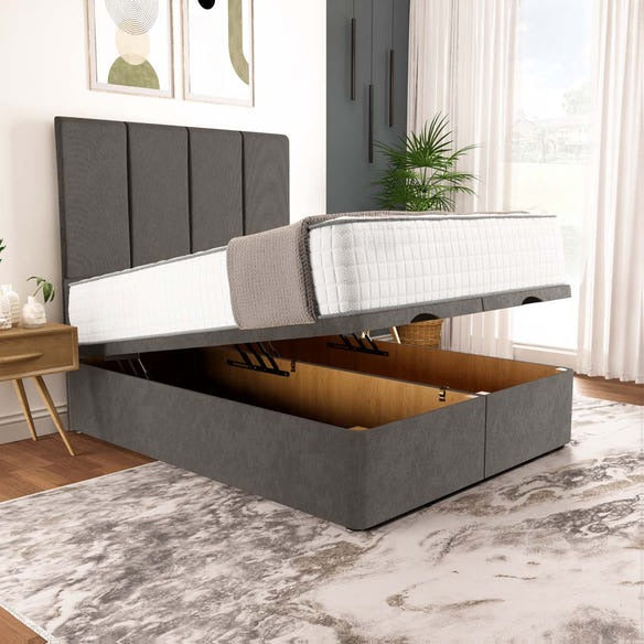 Victoria Ottoman Divan Bed - Slate Grey Naples