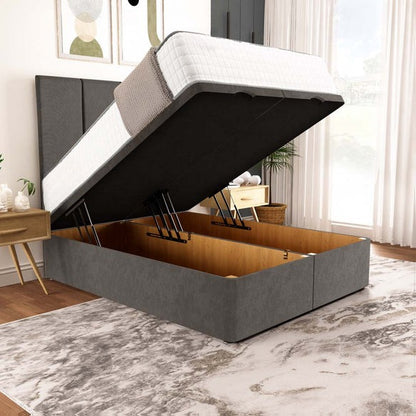 Victoria Ottoman Divan Bed - Slate Grey Naples