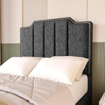 Washington Kids Upholstered Bed - Black Chenille