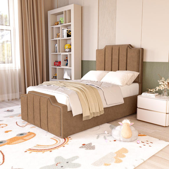 Washington Kids Upholstered Bed - Mink Naples