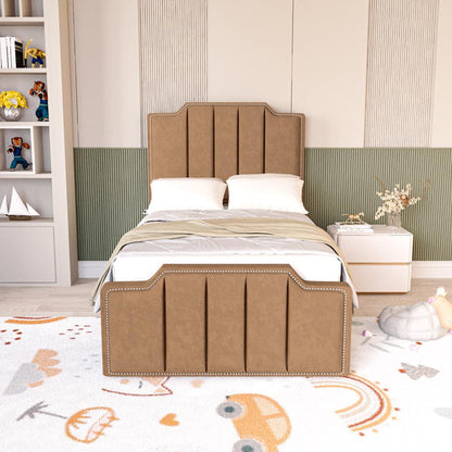 Washington Kids Upholstered Bed - Mink Naples