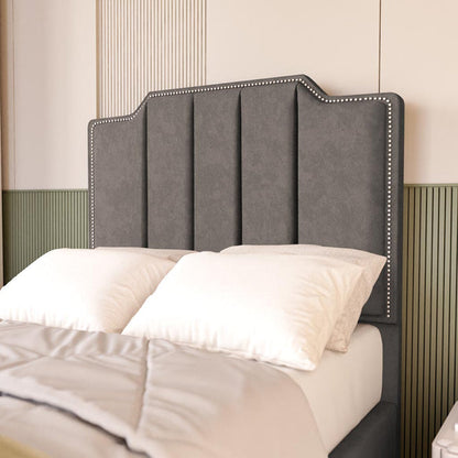 Washington Kids Upholstered Bed - Slate Grey Naples