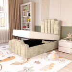 Washington Kids Upholstered Ottoman Bed - Almond Coniston