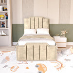 Washington Kids Upholstered Ottoman Bed - Almond Coniston