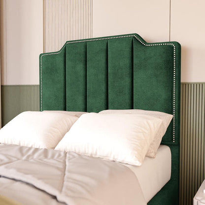 Washington Kids Upholstered Ottoman Bed - Emerald Coniston