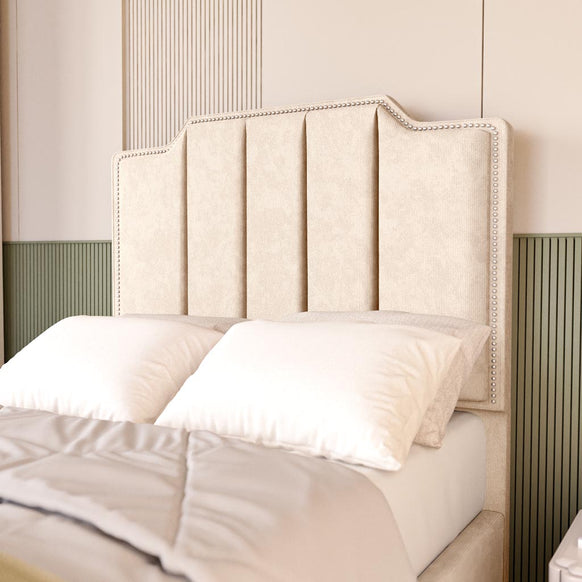 Washington Kids Upholstered Ottoman Bed - Cream Naples