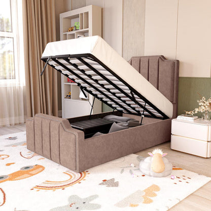 Washington Kids Upholstered Ottoman Bed - Mauve Naples
