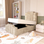 Washington Kids Upholstered Ottoman Bed - Mink Coniston