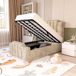 Washington Kids Upholstered Ottoman Bed - Mink Coniston