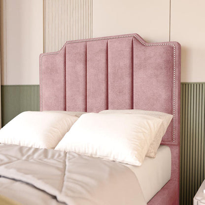 Washington Kids Upholstered Ottoman Bed - Pink Coniston