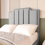 Washington Kids Upholstered Ottoman Bed - Silver Linoso