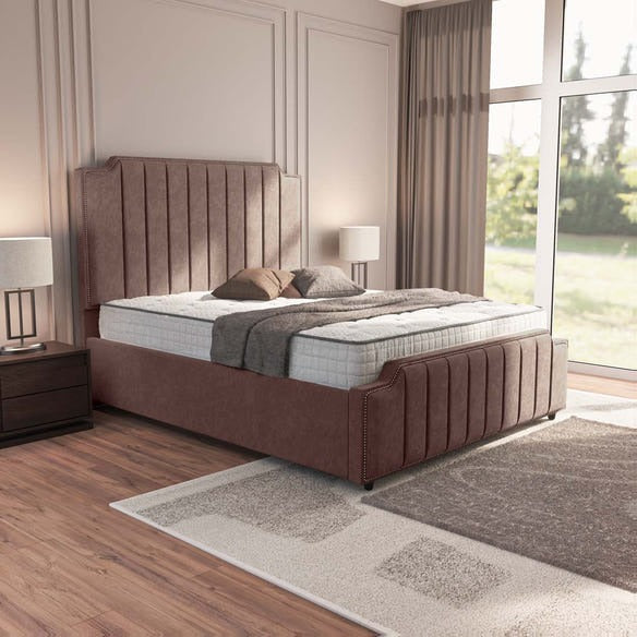 Washington Upholstered Bed - Mauve Naples