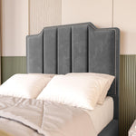 Washington Kids Upholstered Bed - Steel Plush Velvet