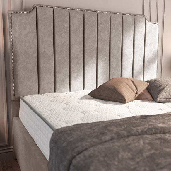 Washington Upholstered Ottoman Bed - Seal Grey Naples