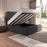 Washington Upholstered Ottoman Bed - Slate Grey Naples