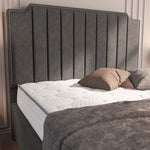 Washington Upholstered Ottoman Bed - Slate Grey Naples