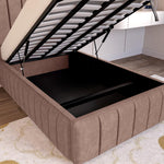 Milan Kids Upholstered Ottoman Bed - Mauve Naples