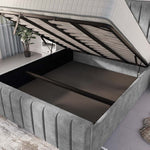 Lisbon Upholstered Ottoman Bed - Armour Coniston