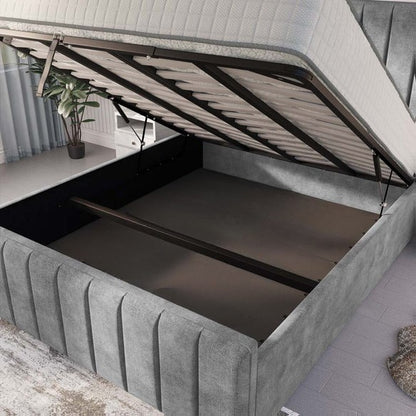 Lisbon Upholstered Ottoman Bed - Armour Coniston