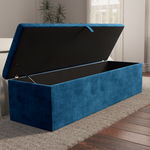 Cambridge Ottoman Storage Box - Blue Coniston