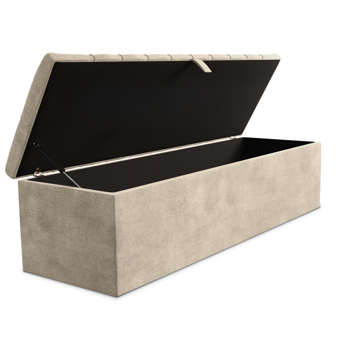 Chesterfield Ottoman Storage Box - Almond Coniston
