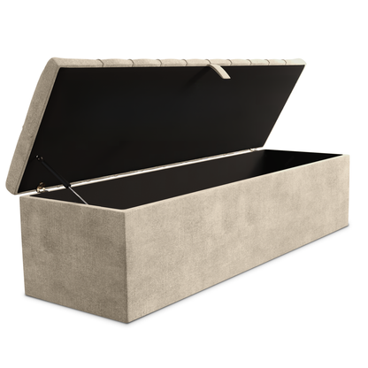 Chesterfield Ottoman Storage Box - Almond Coniston