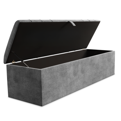 Dallas Ottoman Storage Box - Armour Coniston