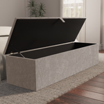 Madrid Ottoman Storage Box - Seal Grey Naples