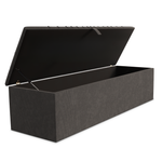 Sunrise Ottoman Storage Box - Slate Grey Naples