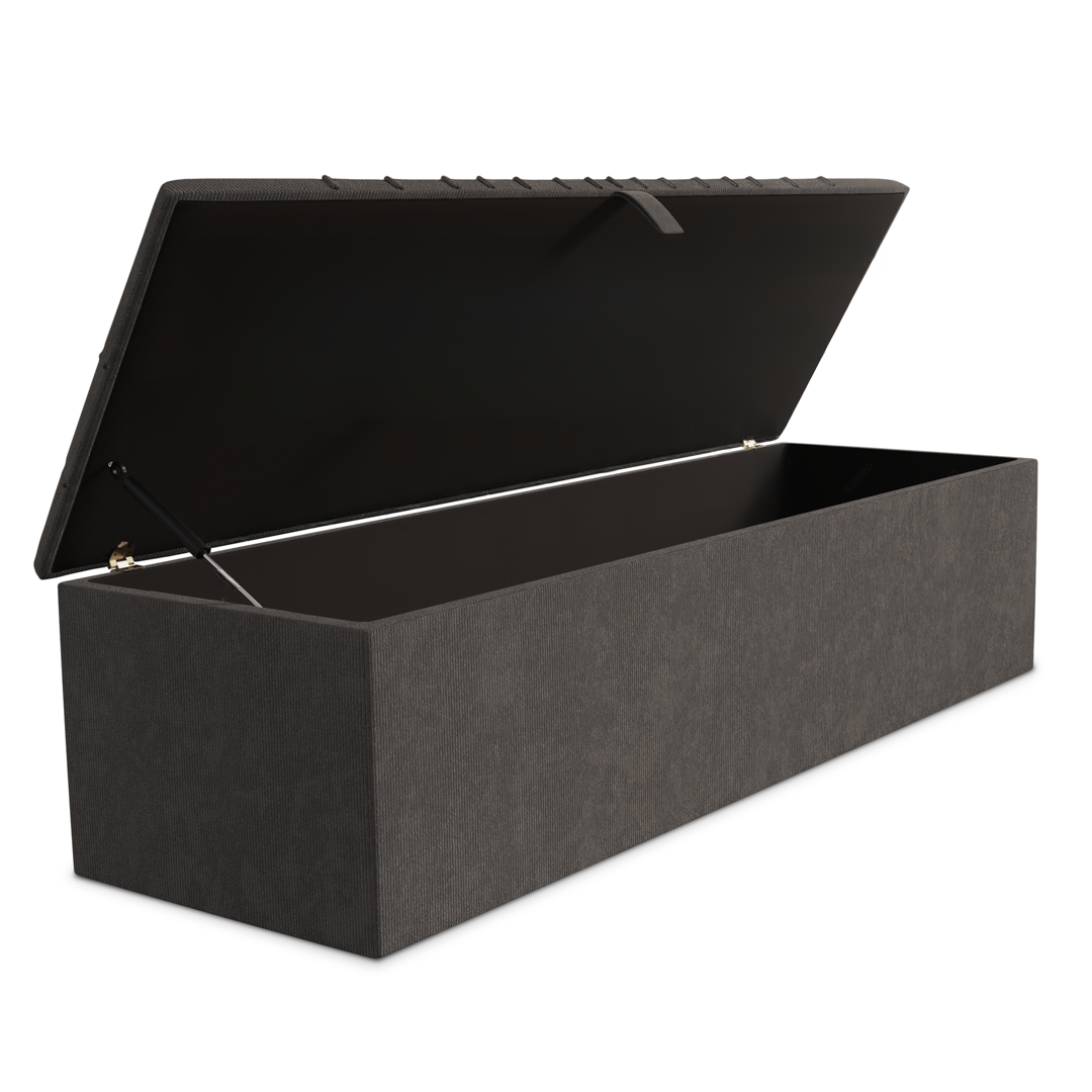Sunrise Ottoman Storage Box - Slate Grey Naples