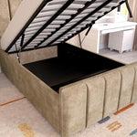 Lisbon Kids Upholstered Ottoman Bed - Mink Coniston