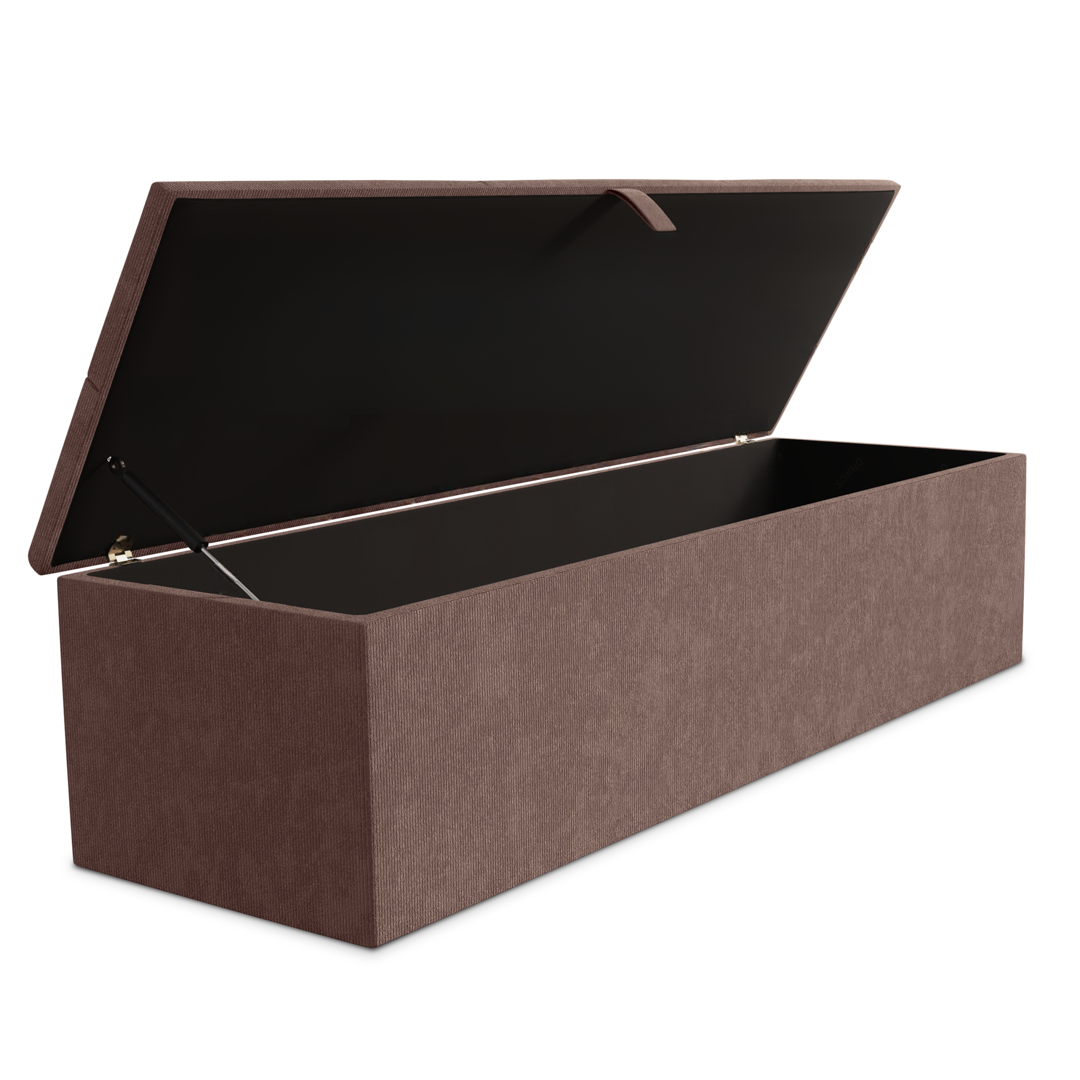 Cubed Ottoman Storage Box - Mauve Naples