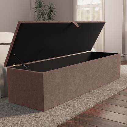 Madrid Ottoman Storage Box - Mauve Naples