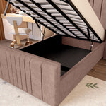 Cambridge Kids Upholstered Ottoman Bed - Mauve Naples